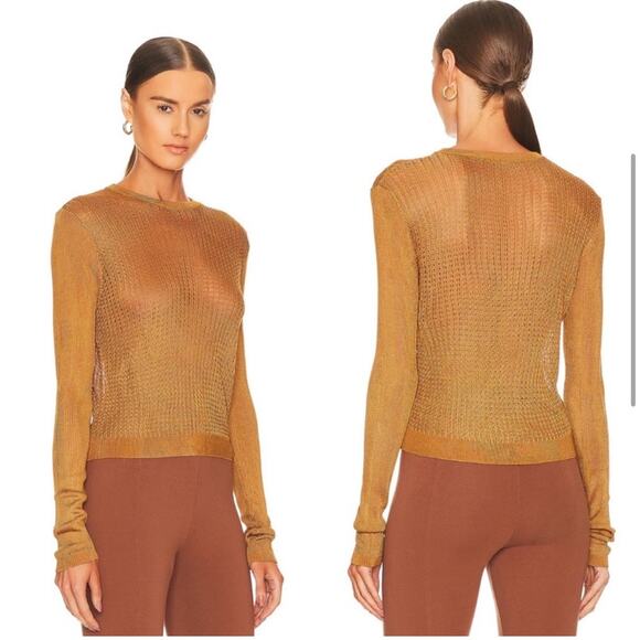 Free People H2O Crew Pullover - Tiger Eye - XS - New with tags - Picture 1 of 8